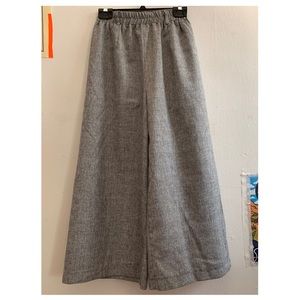 Grey wide leg pants